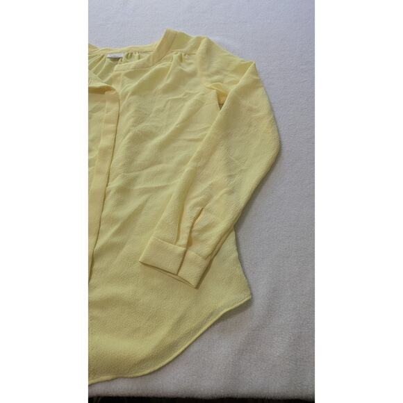 BABATON Aritzia bergen blouse yellow flowy Lemon Meringue XSS Oversized Butter - Picture 7 of 14